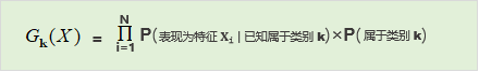 朴素贝叶斯的判别公式